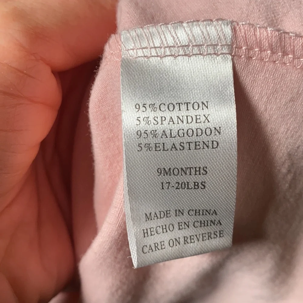 Wendy Bellissimo Baby Girl Pink Tunic Capri Set 9M Cottagecore Tulle Outfit